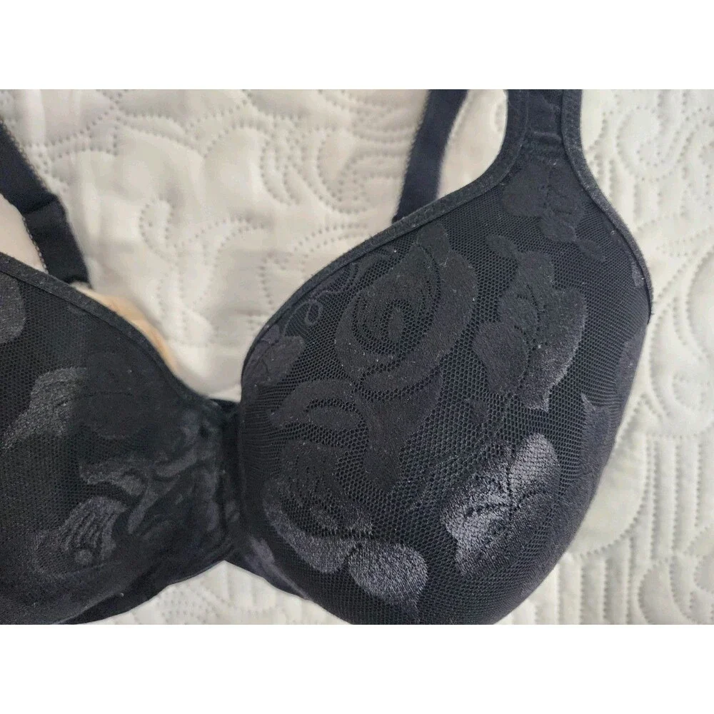 Wacoal Awareness Full Figure Contour Lined Underwire Bra Black Size 34DDD 853167